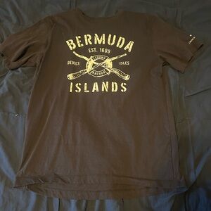 Bermuda Islands Graphic Tee in Brown